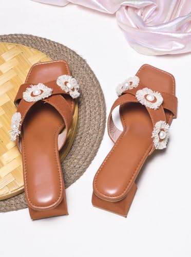 Image of SilverArrow Comfortable Stylish Alluring Denim Strap Block Heels Light Weight Trendy Heels For Women & Girls