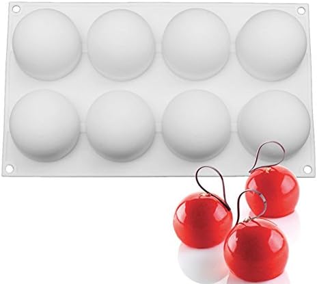 High Circle Ball Shaped Round Semi Bell Silicone Cake Mold Baking Mousse Chocolate Jelly Mould
