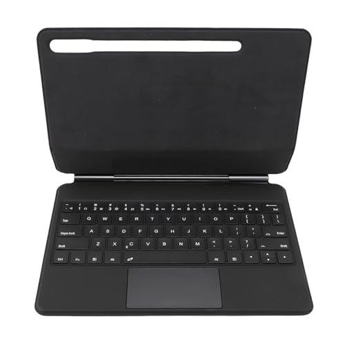 SUNGOOYUE Teclado Inalámbrico para Tableta con Panel Táctil para Matepad Pro de 12,6 Pulgadas, V8 Pro de 12,1 Pulgadas, Pad 0.4, Funda con Teclado para una Navegación, Aleación de Aluminio Plateada