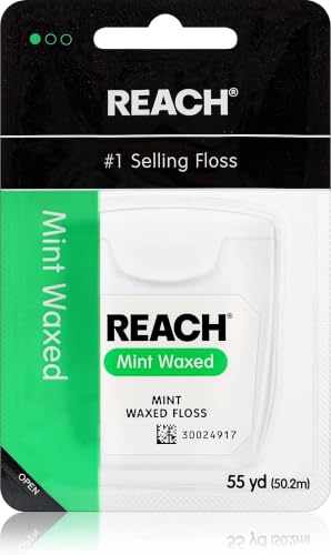 Reach, Waxed Dental Floss, Mint,