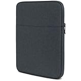 moex Dash Hülle für Surface Go (10inch) Tasche mit Reißverschluss & Fach für Zubehör, Sleeve Laptop Hülle weich Gepolstert, Schutzhülle Minimalistisch Laptoptasche, Anthrazit