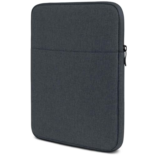 moex Dash Hülle für Surface Go (10inch) Tasche mit Reißverschluss & Fach für Zubehör, Sleeve Laptop Hülle weich Gepolstert, Schutzhülle Minimalistisch Laptoptasche, Anthrazit