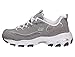 Skechers Women's D'Lites-Me Time Lace Up Fashion Sneakers, Grey/White, 6