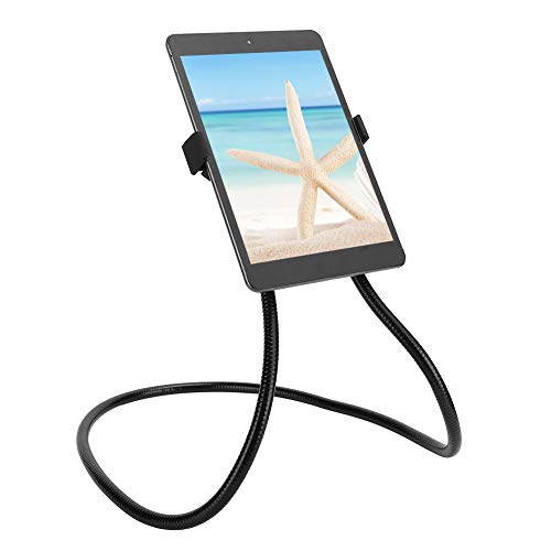Support de téléphone portable flexible universel noir pour appels vidéo et smartphone de 4.5 pouces