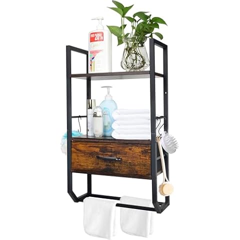 Aszwor 2-Tier Bathroom Shelf Cover