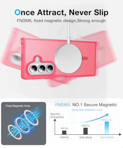 Image of NO.1 Magnetic for Samsung Galaxy Z Fold 8 Ultra Case with MagSafe | [Military Grade Drop Tested][Translucent Matte][Anti-Fingerprint]Soft Silicone Bumper for Samsung Fold 8 Ultra Case Slim,Rose