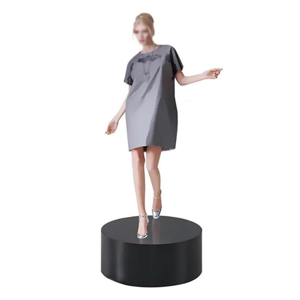 MNUvxzaewf White Round Pedestal Display Stand - 19.7"x5.9" Vertical Column for Event Decor, Clothing Store & Bridal Shop Mannequin, Shoe(Black,15.8x5.9in)