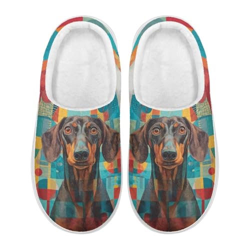 Women's Memory Foam Cotton Slippers, Cozy Slip-Ons, Indoor Outdoor House Slippers for Men Thick Fuzzy EVA Outsoles2