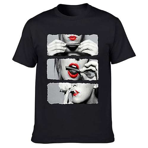 T-shirt Harajuku noir décontracté idéal pour vos sorties urbaines et soirées entre amis