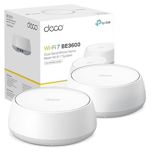 TP-Link Deco BE3600 (2-Pack) – Wi‑Fi 7 Mesh Doble Banda hasta 3,6 GB/s, backhaul Combinado inalámbrico y por Cable, MLO, 2 Puertos Gigabit por Unidad, Seguridad HomeShield | Ya disponible en tu tienda friki favorita! En mundofriki.es!