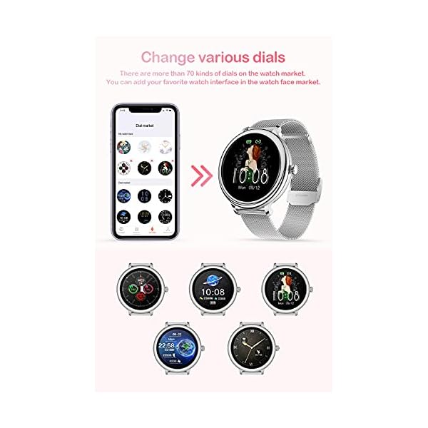 CatShin Smart Watch for Android Phones and iOS Phones - Smartwatch for Women Fitness Tracker