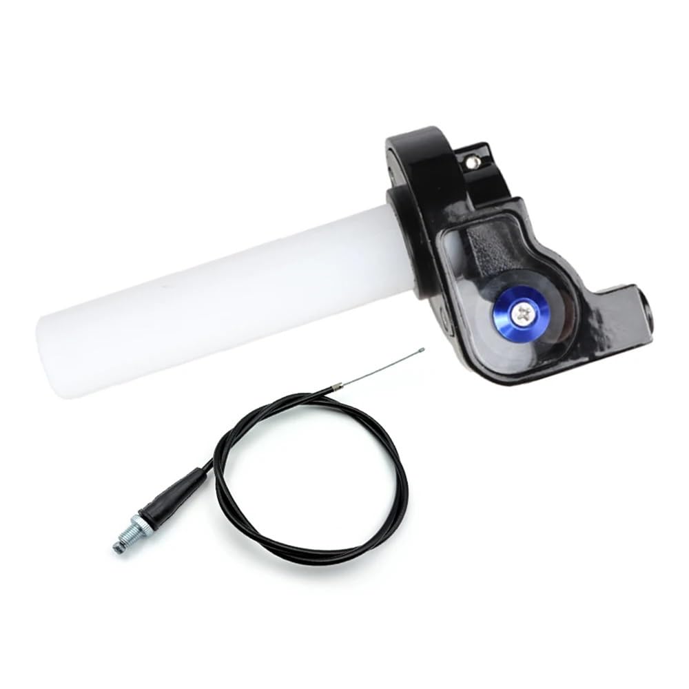Impugnatura acceleratore a rotazione rapida da 1/4 + cavo acceleratore da 1100 mm, adatta universale for Dirt Pit Bike Motocross(Black- Combo)