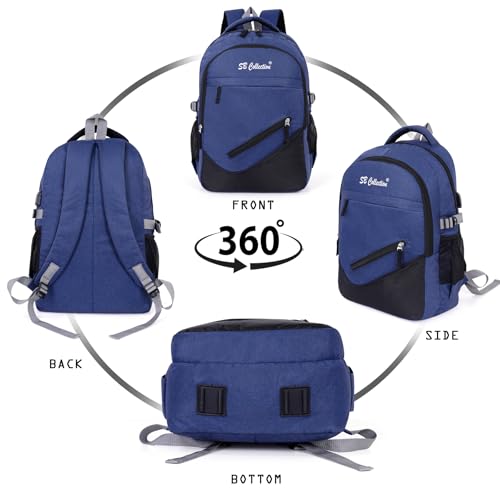 Image of S.B. Collection Bags Unisex Usb Waterresistance Office /Business /College Daily Use Helping hand Backpack 32L Laptop Backpack