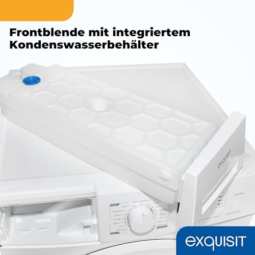 Exquisit TWP1001-030D - Secador con bomba de calor, 10 kg, 16 programas, protección contra arrugas, LED, carga frontal, color blanco - imagen 8