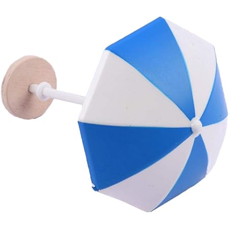 Amazon Diy手作り ドールハウス家具 ビーチ 傘サンシェードモデル ミニチュア 9色 ブルー L 家具 おもちゃ