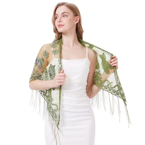 Summer Lace Shawl Wraps For Women Evening Dresses Black Pashmina Chiffon Scarf4