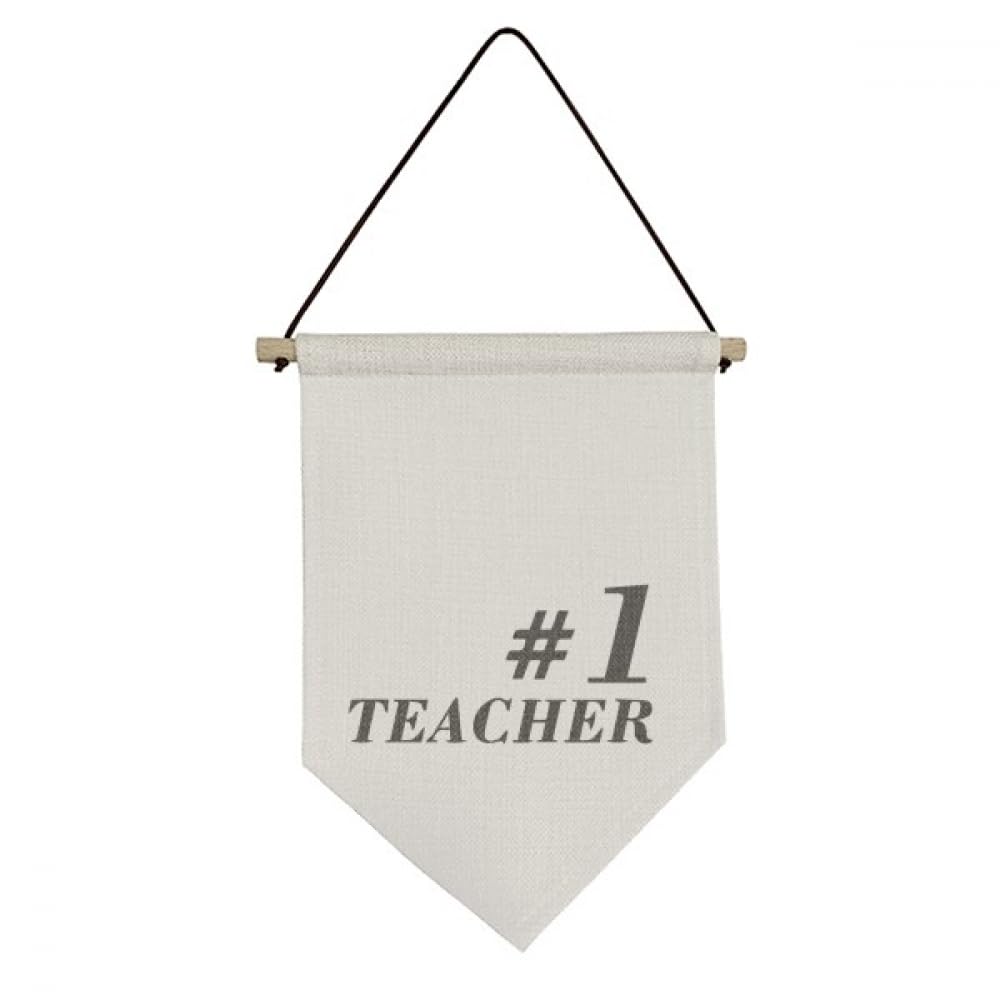 Drapeau en toile pour enseignant et étudiant : décoration suspendue avec citation motivante