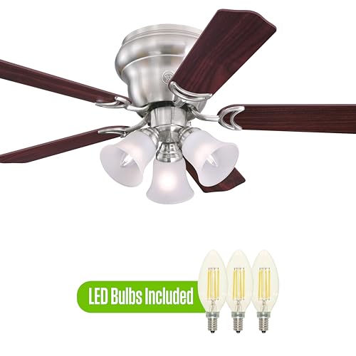 Image of Westinghouse Contempra Trio Ceiling Fan with Light, 42-Inch, Brushed Nickel