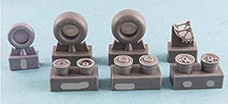 Reskit RS48-0038 - 1/48 â€“ Resin Wheels Set for Helicopter MI-8 / MI-17 Model