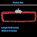 Unifizz Bling Rhinestone Rear View Mirror Cover, Car Rear View Mirror with Crystal Diamonds Bling Rhinestones Car Rear View Mirror Car Interior Trim(Red)