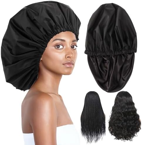 Extra Large Swimming Cap - Shower Cap - Created For Curly Hair - Foto 7