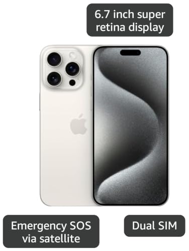 Image of Apple iPhone (Renewed Premium) 15 Pro Max, 256GB, White Titanium - Unlocked