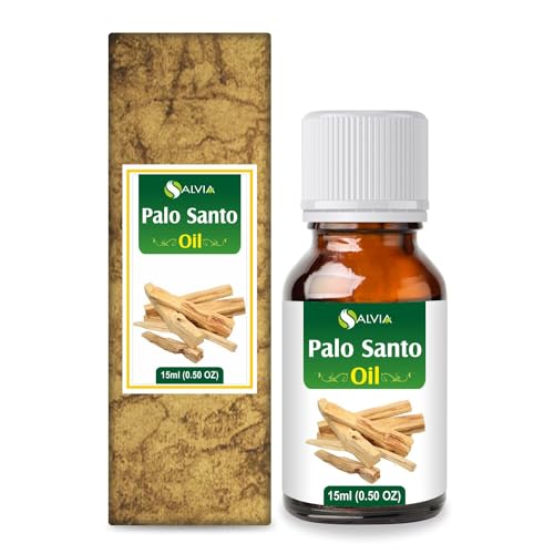 Salvia Palo Santo Essential Oil (Bursera graveolens) 100 Percent Pure & Natural - Undiluted Uncut Therapeutic Grade - Aromatherapy Oil (15ml)