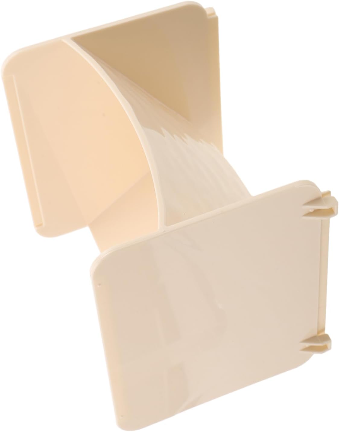 Plastic Storage Organizer, Stackable Beige Tabletop Key Dish for Bathroom