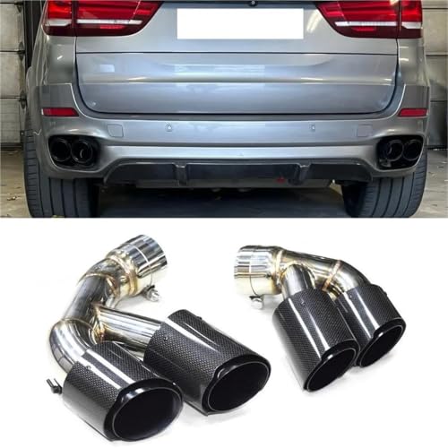 Embout d'échappement BMW F15 X5 en acier inoxydable look X5M - 2
