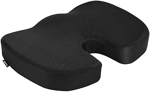 Amazon Basics Memory Foam Seat Cushion for Office Chair, Black