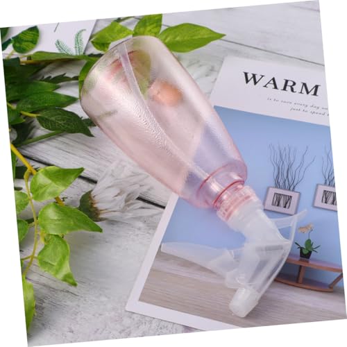 Botella pulverizadora rosa con gatillo ergonómico y diseño antideslizante para un riego cómodo 3