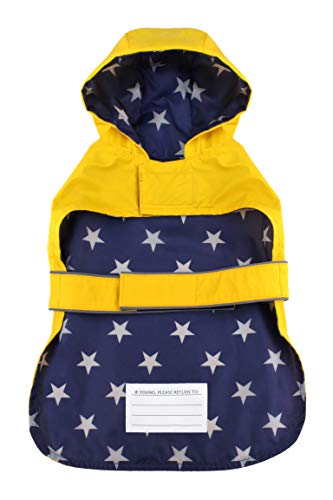 American Kennel Club Yellow Dog Raincoat For Pets #TOP1