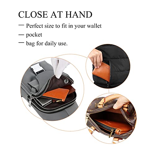 FIREDOG Tobacco Pouch Bag Pipe Case Rolling Handmade Storage Carrying Travel Vintage Holder Cigarette Smoking Tobacco Pouch Leather Zipper(Brown,5.5\"x3.6\")