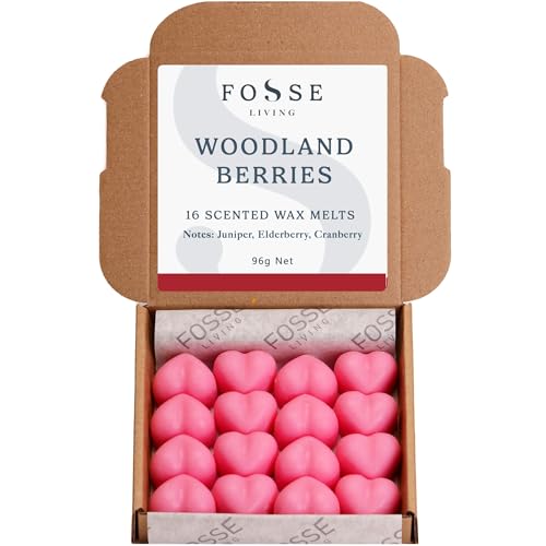 Fosse Living Woodland Berries Strong Scented Wax Melts 16 Pack - The Gift for Every Occasion – Made in The UK