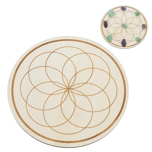 Wooden Crystal Grid Board for Chakra and Meditation
