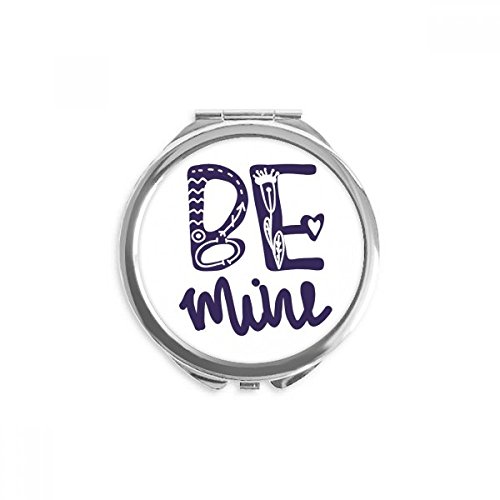 Miroir de poche mignon be mine, le cadeau romantique idéal