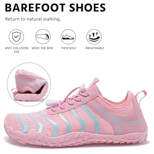 Image of EWUHA Barefoot Shoes Womens Mens Footwear for Walking Hiking with Wide Toe Box,Healthy & Non-Slip,Breathable Barefoot Vitality Water Shoes for Beach Pool Swim Outdoor (Unisex)