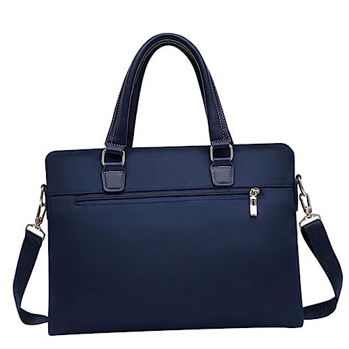 SHINEOFI 1 Pieza Bolsa de Negocios Oxford para Laptop Maletín Multifuncional para Hombre Bandolera Mano Azul