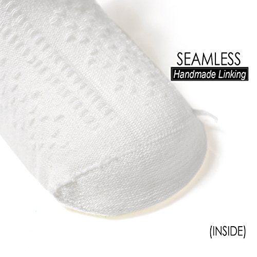 EPEIUS Baby-Girls Non Slip Ruffle Frilly Ankle Socks Pointelle (Pack of 3/6)4