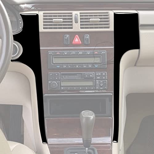 Console centrale Mercedes W210 insert noir piano de luxe RHD - 5