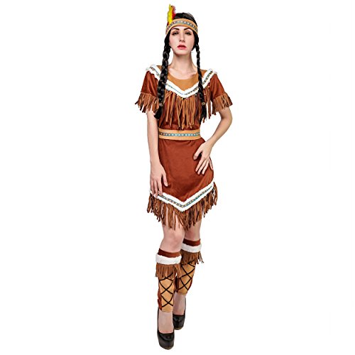 Flatwhite Women's Native Maiden Costume (M) #TOP6