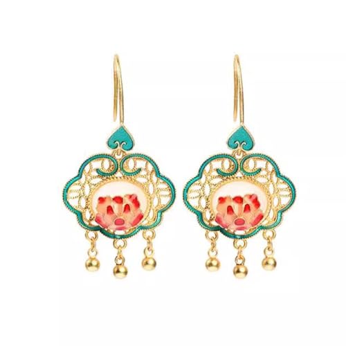 Boucles d'oreilles émail chinois contre la monotonie hivernale