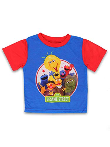 Sesame Street Elmo Toddler Boys 2 Piece Short Sleeves Pants Pajamas Set2