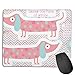 Produktbild Sausage Dog Plushie, Wiener Dog Toy, Dachshund Pillow Plush Mouse Mat Desk Pad with Non-Slip Rubber Base 18x22cm