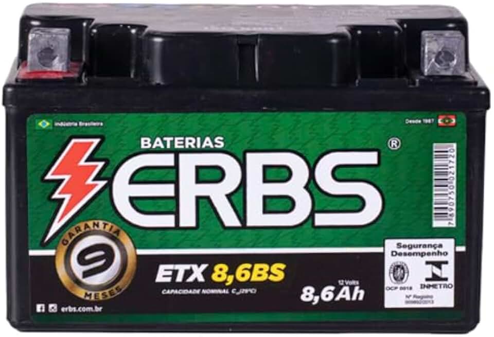 Bateria Moto Premium ETX8,6BS 12V 8,6Ah