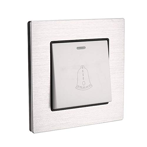 Bouton poussoir réinitialisable carré blanc 250V 16A 86mm x 86mm