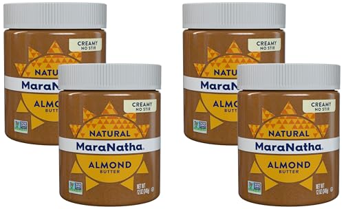 Image of MaraNatha Natural Creamy Almond Butter, No Stir, 12 Ounce Jar (Pack of 4)