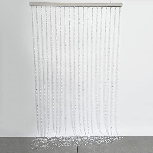 Beaded Curtains For Doorways Indoor Screen Partition Living Room Bedroom 20 Strands Beads Curtain Bathroom Doorway Crystal Cut Home Decorations #TOP4