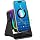 TARKARI Wireless Induction Speaker, Bluetooth Speaker, Phone Stand Speaker | Wired Emergency Charging, Adjustable Cell Phone Stand, LED Ambient Light, Compatible with iPhone Android, Gifts for Men Women