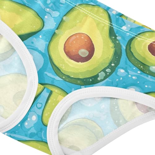 Wusikd Avocado Girls' Underwear Cotton Water Girls Briefs Soft Toddler Underwear 2T4